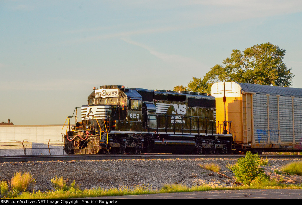 NS SD40-2 Locomotive in the yard